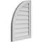 Ekena Millwork Quarter Round Top Left Surface Mount PVC Gable Vent w/ 2"W x 1-1/2"P Brickmould Frame, 18"W x 26"H GVPQL18X2602SN - alternate 3